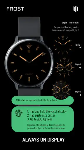 S4U Frost - classic watch face screenshot 7
