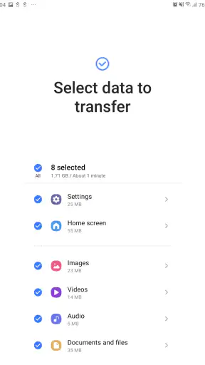 Samsung Smart Switch Mobile screenshot 11