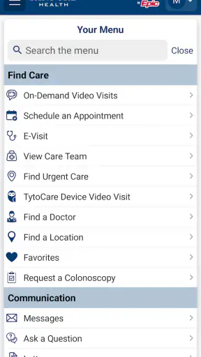 Sanford Health screenshot 3