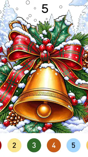 Santa Color By Number Games screenshot 9