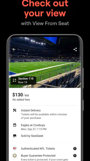 SeatGeek – Tickets to Events screenshot