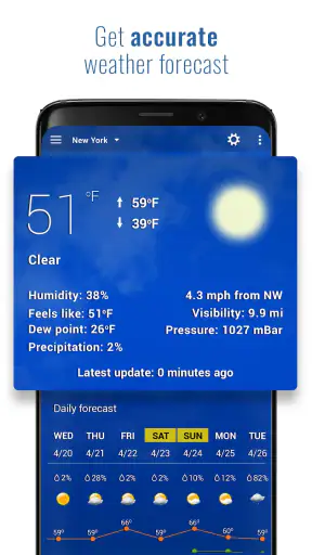 Sense V2 Flip Clock & Weather screenshot 3