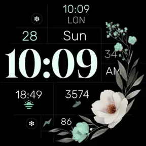 Simple Floral Watch Face screenshot 10
