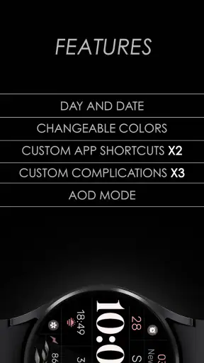 Simple Floral Watch Face screenshot 6