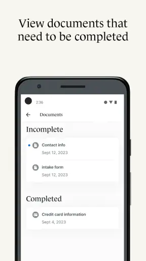 SimplePractice Client Portal screenshot