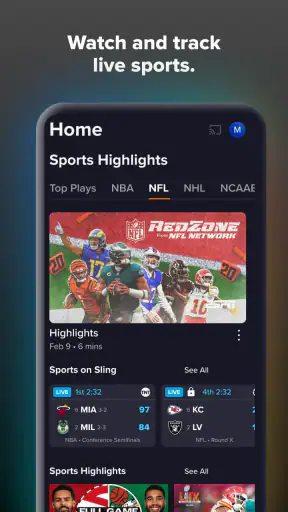 Sling: Live TV + Freestream screenshot