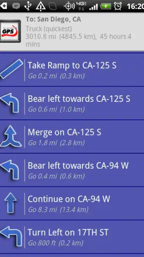 SmartTruckRoute Truck GPS Navi screenshot 2