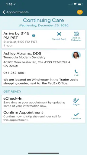 Smile Generation MyChart screenshot 4