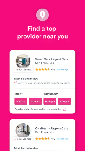 Solv: Find Quality Doctor Care screenshot 3
