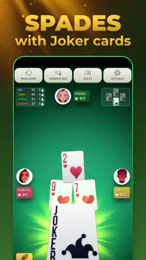 Spades Offline - Card Game screenshot 6