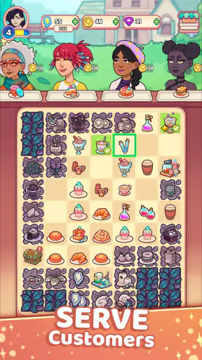 Starbrew Cafe: Mystical Merge screenshot 4