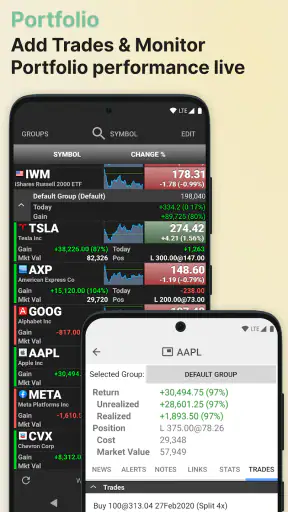 Stocks: Realtime Quotes Charts screenshot 2