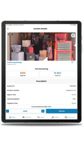 StorageTreasures Auction App screenshot 7