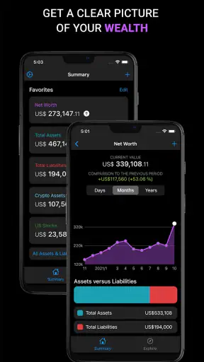 Sumio: Net Worth Tracker screenshot 2