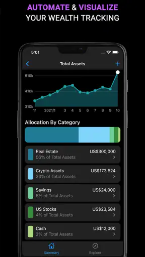 Sumio: Net Worth Tracker screenshot 3