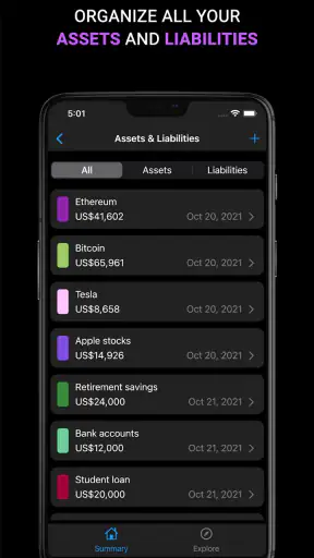 Sumio: Net Worth Tracker screenshot 6