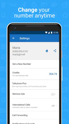 Talkatone: Texting & Calling screenshot 4