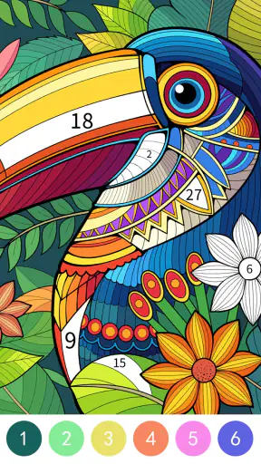 Tangle Color by Number Book screenshot 4