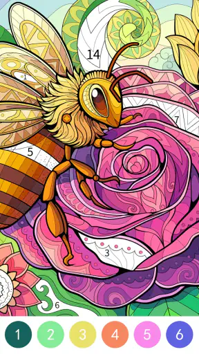 Tangle Color by Number Book screenshot 6