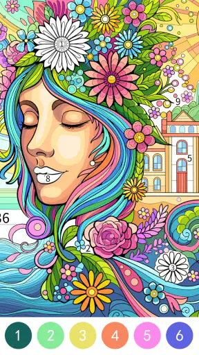 Tangle Color by Number Book screenshot 7