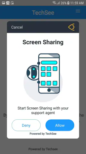 TechSee Instant Mirroring screenshot 2