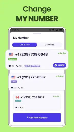 TextNum: Call + Text for Now！ screenshot 6