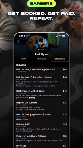 theCut: Find & Book Barbers screenshot 2