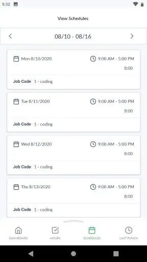 TimeClock Plus Clock screenshot 4