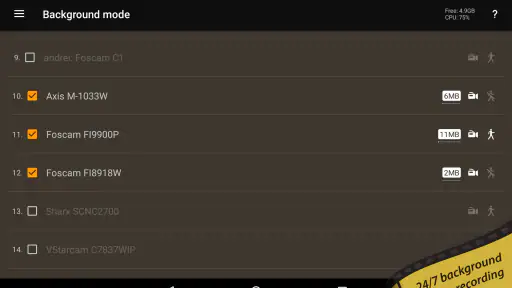 tinyCam Monitor PRO for IP Cam screenshot 12