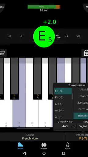 TonalEnergy Tuner & Metronome screenshot 7