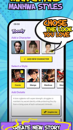 Toonly: AI Story & Comic Maker screenshot 2