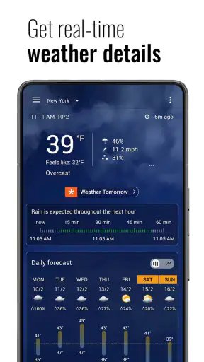 Transparent clock and weather screenshot 5
