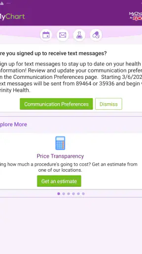 Trinity Health MyChart screenshot 8