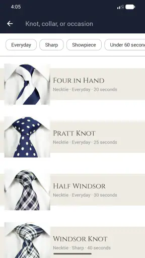True Tie: Tie Knot Guide screenshot 3