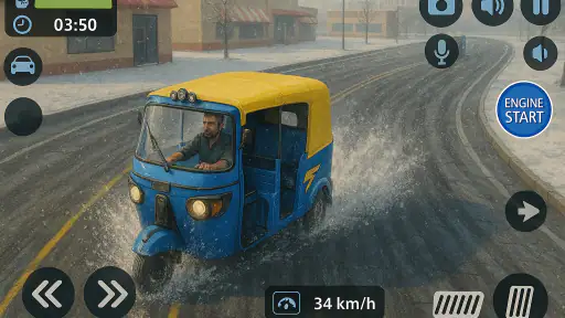 Tuk Tuk Rickshaw - Auto Game screenshot 11