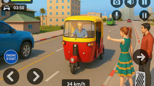 Tuk Tuk Rickshaw - Auto Game screenshot 9