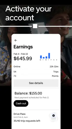 Uber - Driver: Drive & Deliver screenshot