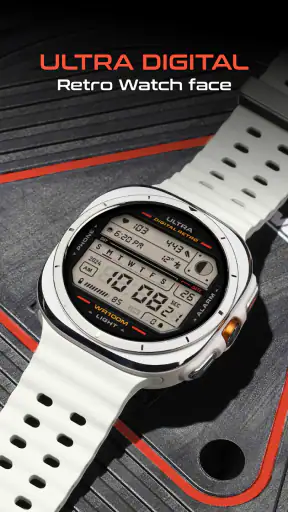 ULTRA Digital Retro watch face screenshot 2