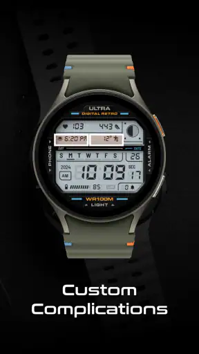 ULTRA Digital Retro watch face screenshot 4