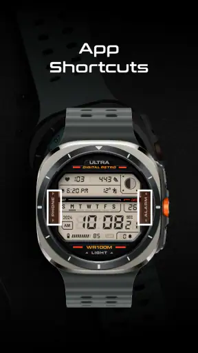 ULTRA Digital Retro watch face screenshot 6