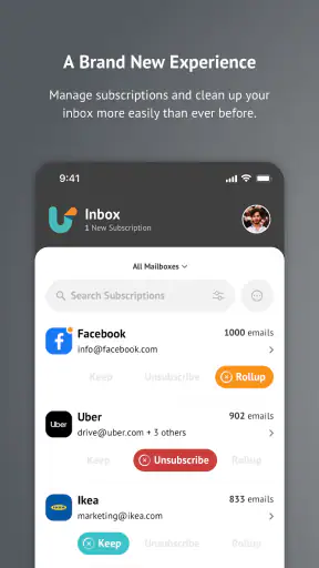 Unroll.Me - Inbox Mail Cleaner screenshot 1