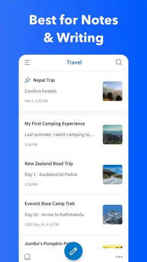 UpNote - notes, diary, journal screenshot 1