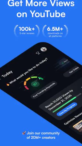 vidIQ for YouTube & Instagram screenshot 1