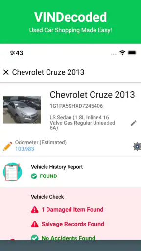 VIN Check Report for Used Cars screenshot 8
