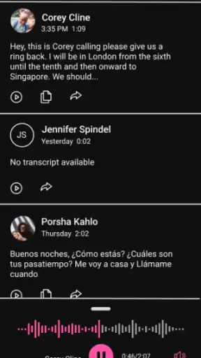 Visual Voicemail screenshot 7