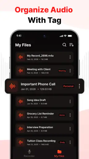 Voice Recorder & Audio Notes screenshot 2