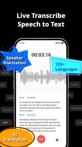 Voice Recorder Audio Sound MP3 screenshot 2
