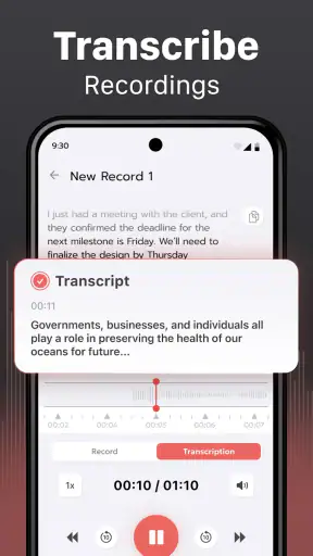 Voice Recorder & Transcriber screenshot 2