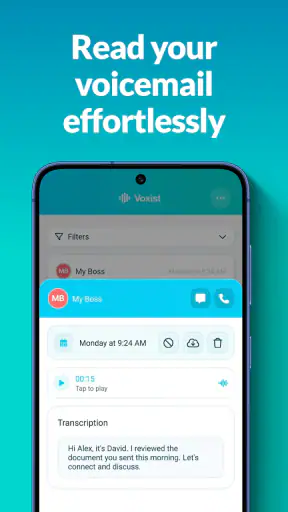 Voxist: read your voicemail screenshot 3