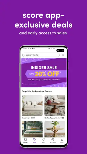 Wayfair - Shop All Things Home screenshot 1